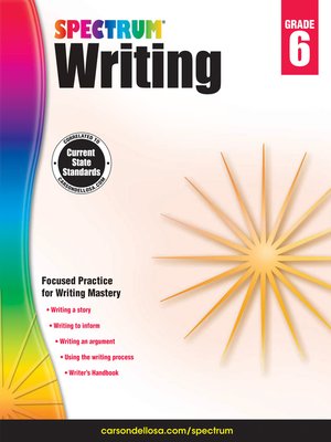 cover image of Spectrum Writing, Grade 6